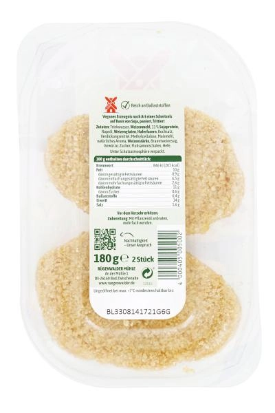 Rügenwalder Mühle Vegane Mühlen Schnitzel