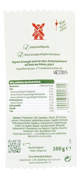 Rügenwalder Mühle Veganes Mühlen Mett fein