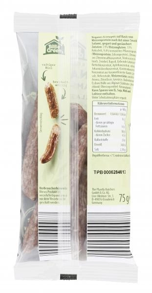 Billie Green Veganer Snack Salami-Style Klassik