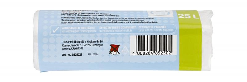 Quickpack Müllbeutel 25 Liter Premiumline mit Griff