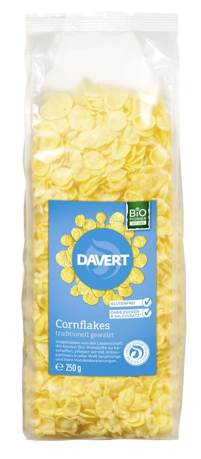 Davert Cornflakes glutenfrei, 250 g Packung