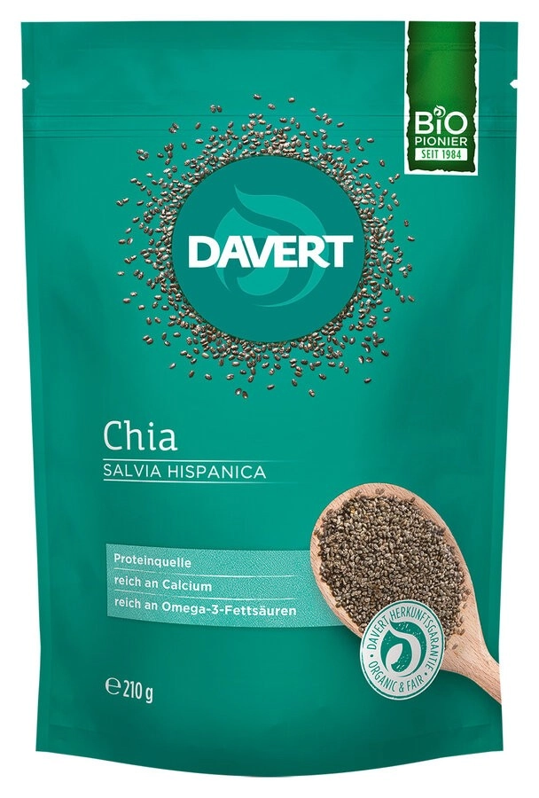 Davert Chia, 210 gr Packung