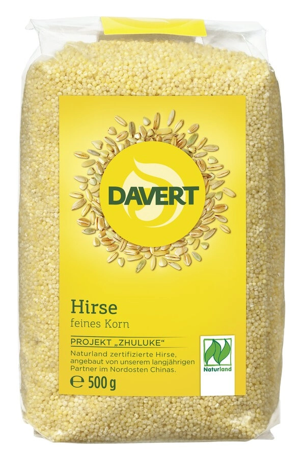 Davert Hirse besonders feines Korn, 500 gr Packung