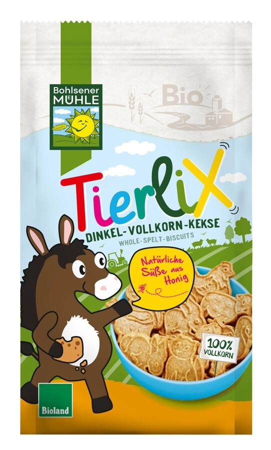 Bohlsener Mühle TierliX Dinkelkekse, 125 g Packung