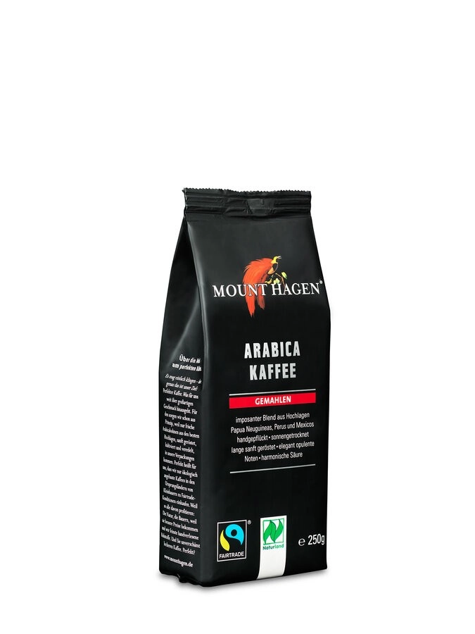 Mount Hagen Arabica Röstkaffee, gemahlen, 250 gr P