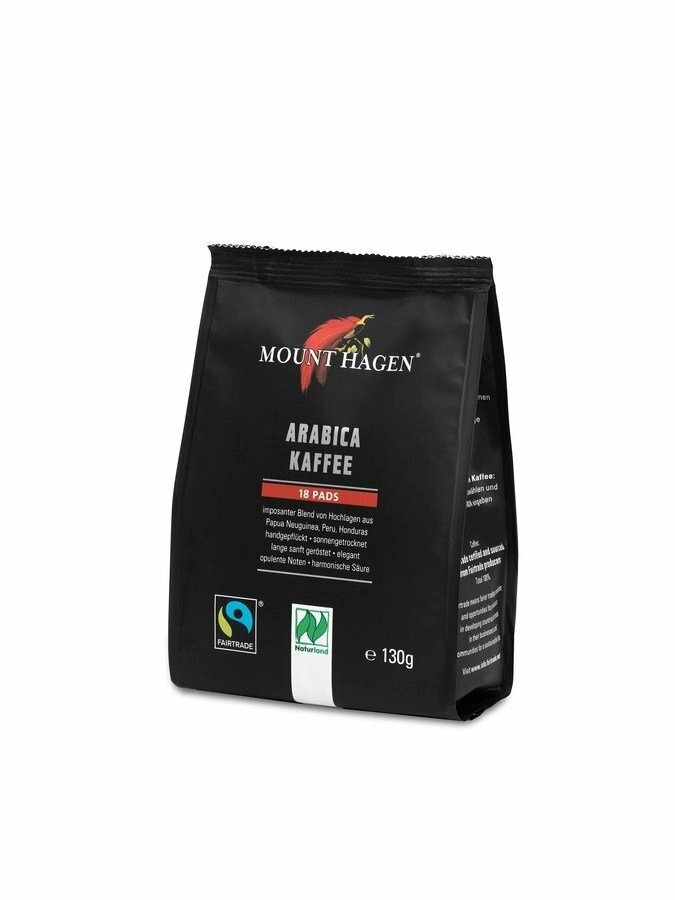 Mount Hagen Kaffeepads (18x7gr), 126 gr Packung