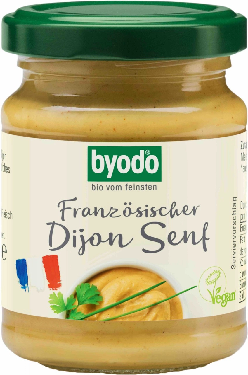 byodo Dijon Senf, 125 ml Glas