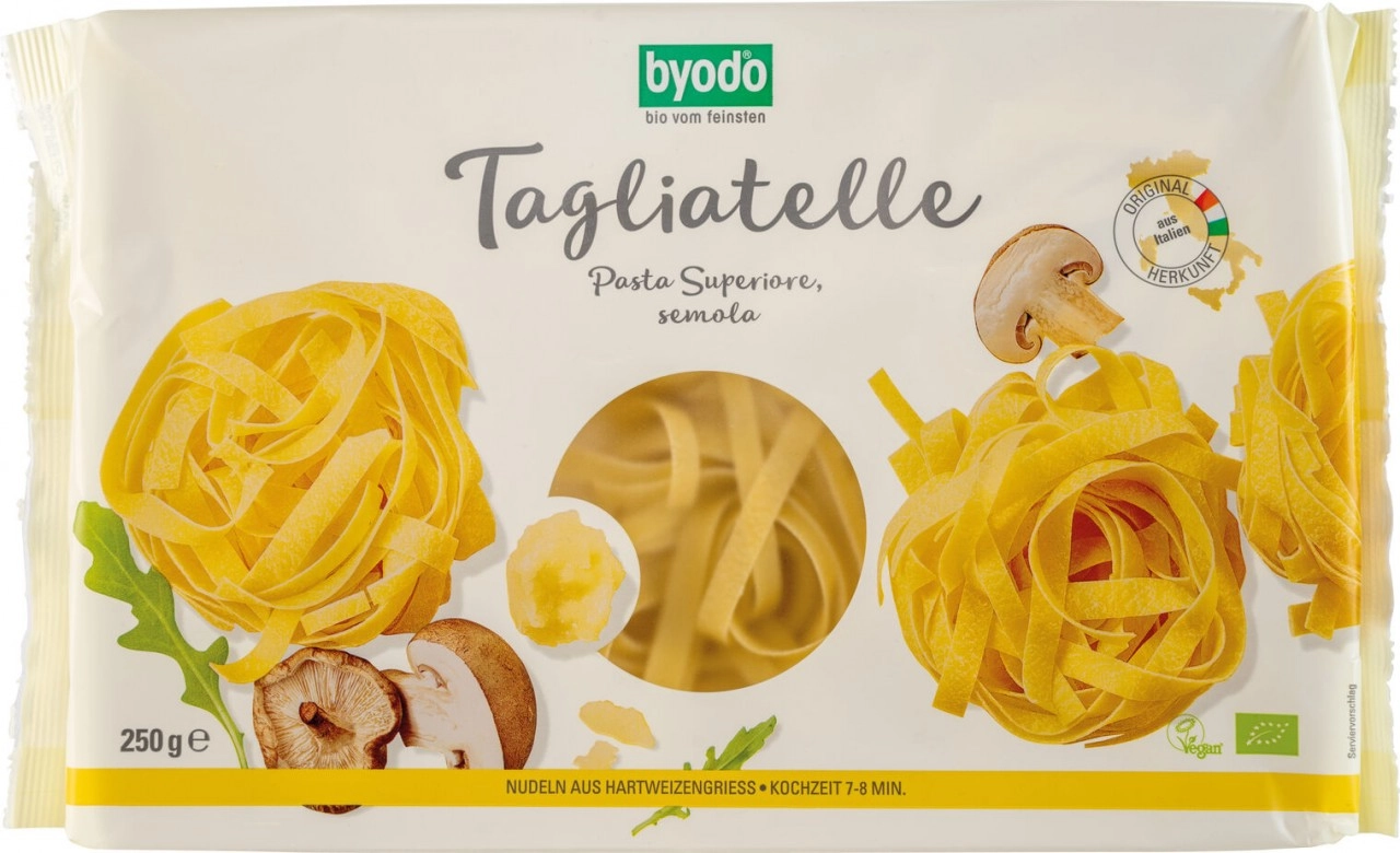 byodo Tagliatelle - Nester, 250 gr Packung -hell-