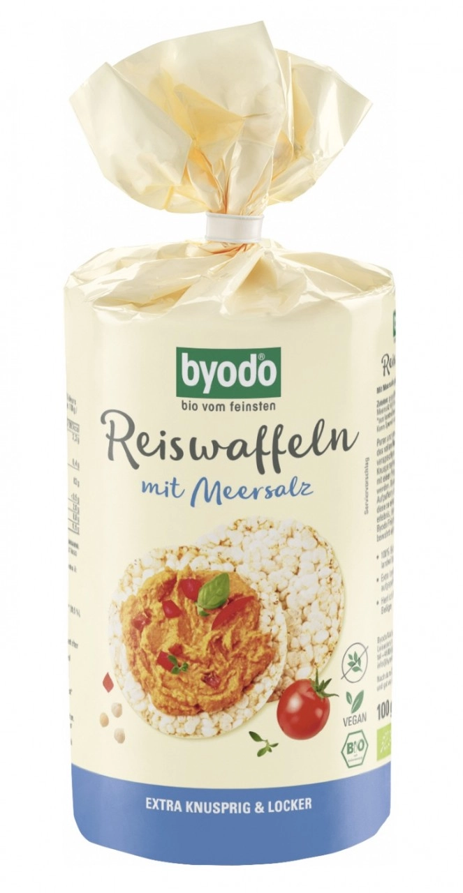 byodo Reiswaffeln mit Meersalz, 100 gr Packung -gl