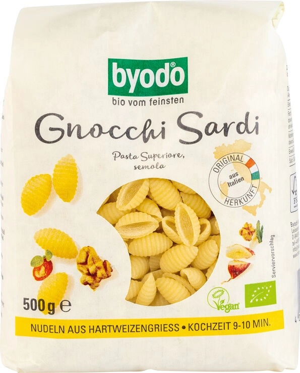 byodo Pasta Superiore Gnocchi, 500 gr Packung -hel