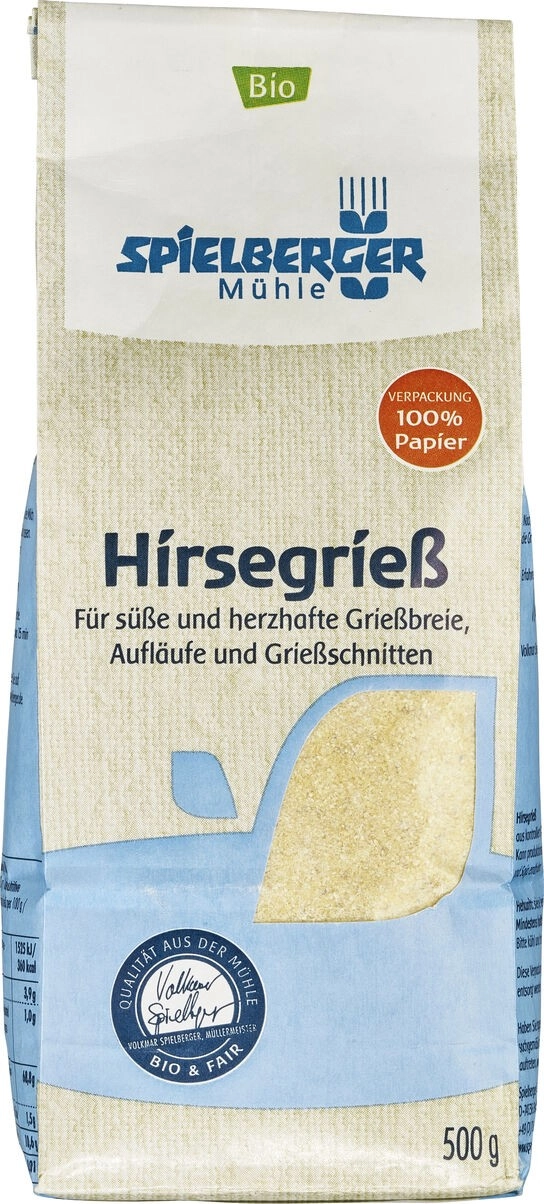 Spielberger Hirsegrieß, 500 gr Packung