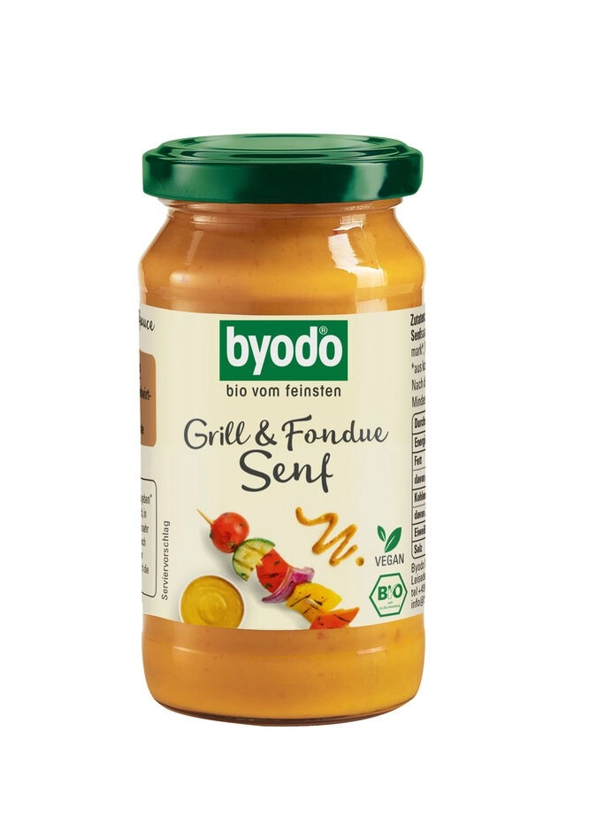 byodo Grill & Fondue Senf, 200 ml Glas