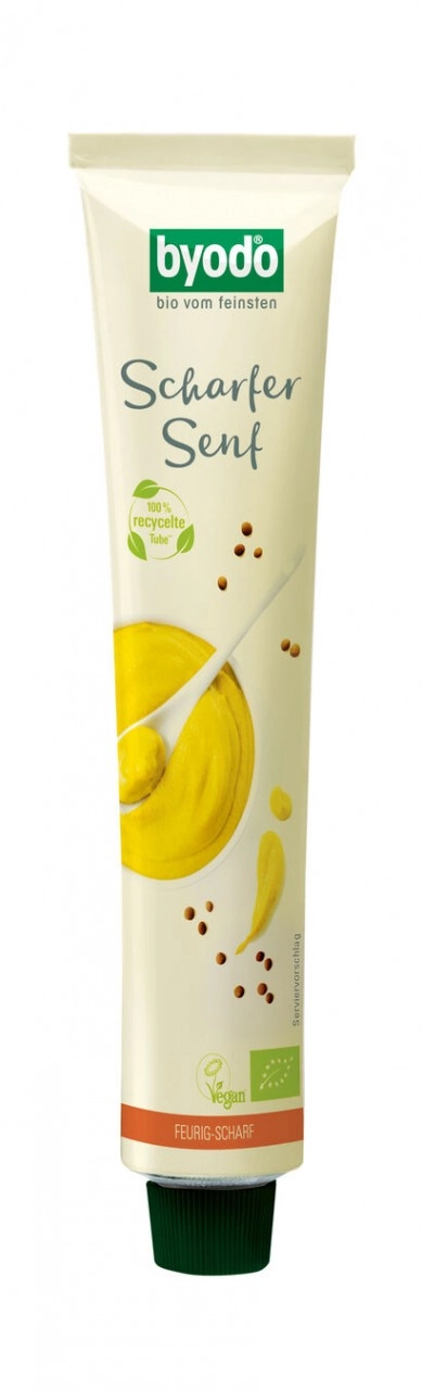 byodo Scharfer Senf, 100 ml Tube