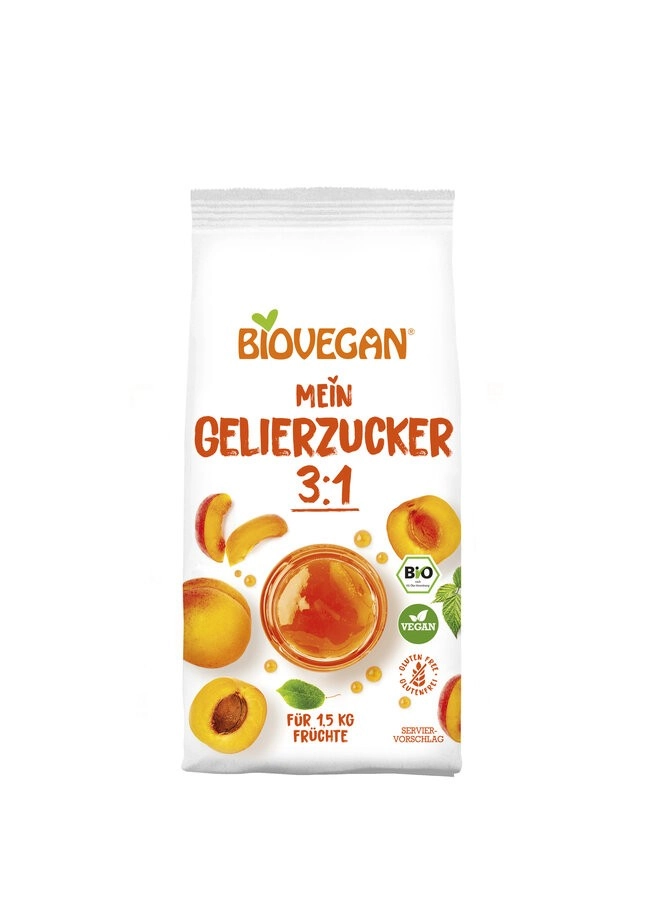 Biovegan Gelierzucker 3:1, 500 gr Packung