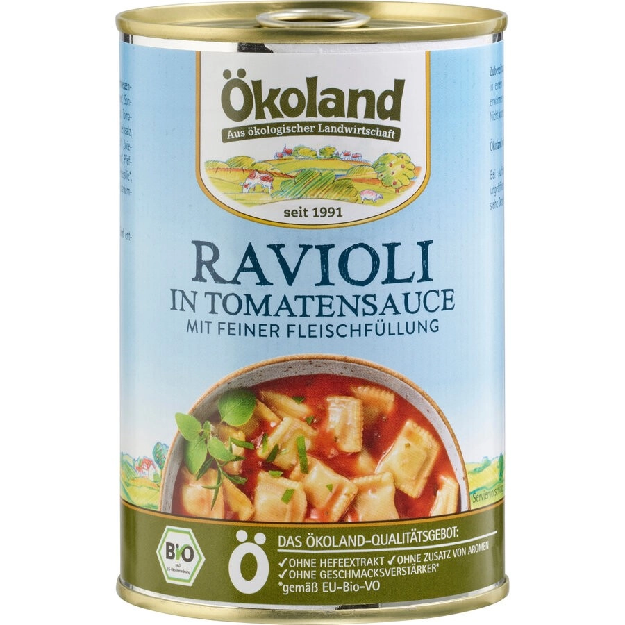 Ökoland Ravioli, 400 gr Dose