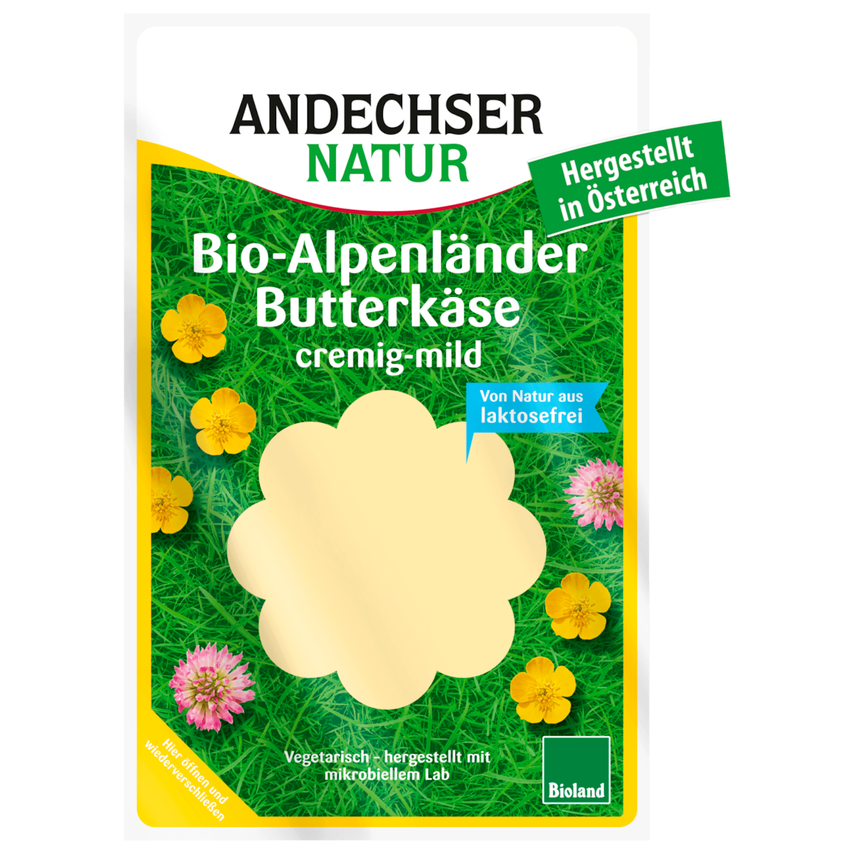Andechser Natur Alpenländer Butterkäse, 150 g Pack