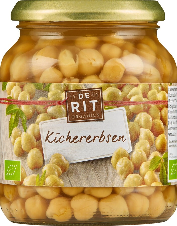 De Rit Kichererbsen, 360 gr Glas