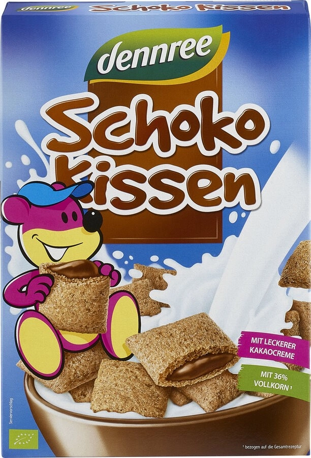 dennree Schokokissen, 375 gr Packung