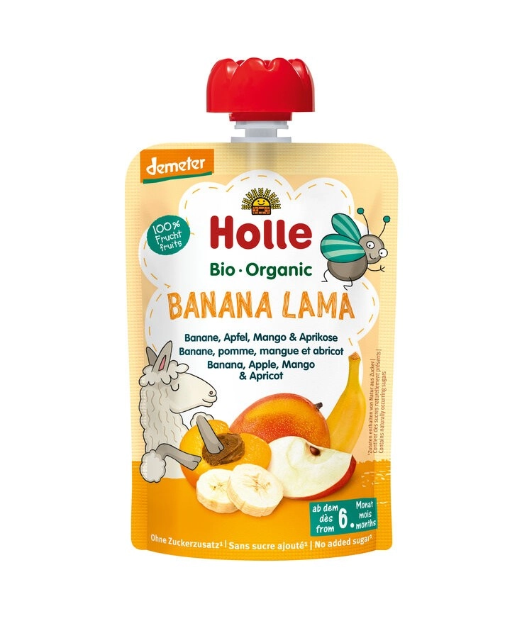 Holle Banana Lama Banane, Apfel, Mango & Aprikose,