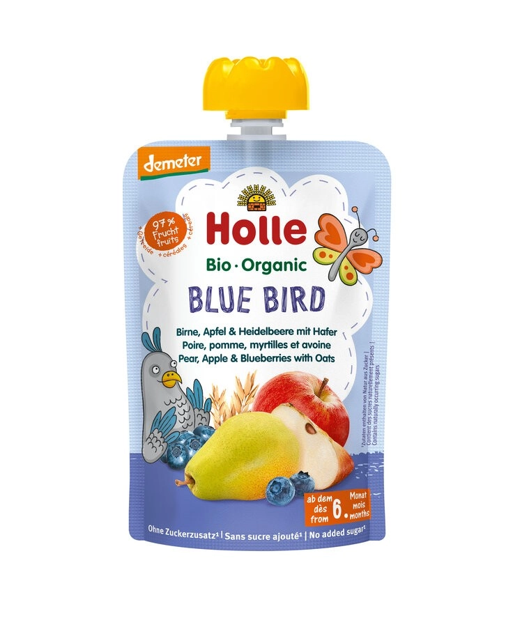 Holle Blue Bird Birne, Apfel & Heidelbeere mit Haf