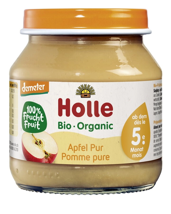 Holle Apfel pur, 125 gr Glas