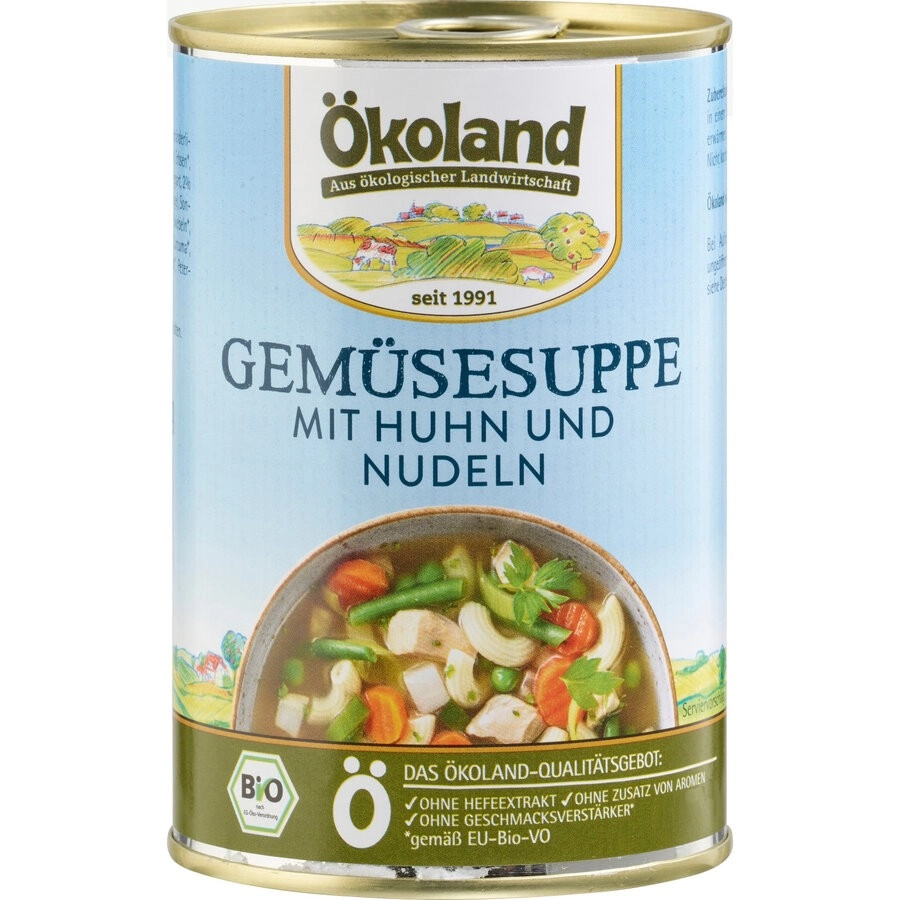 Ökoland Gemüsesuppe, 400 gr Dose