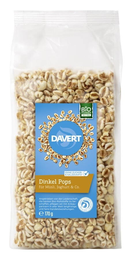Davert Dinkel Pops, 170 g Packung