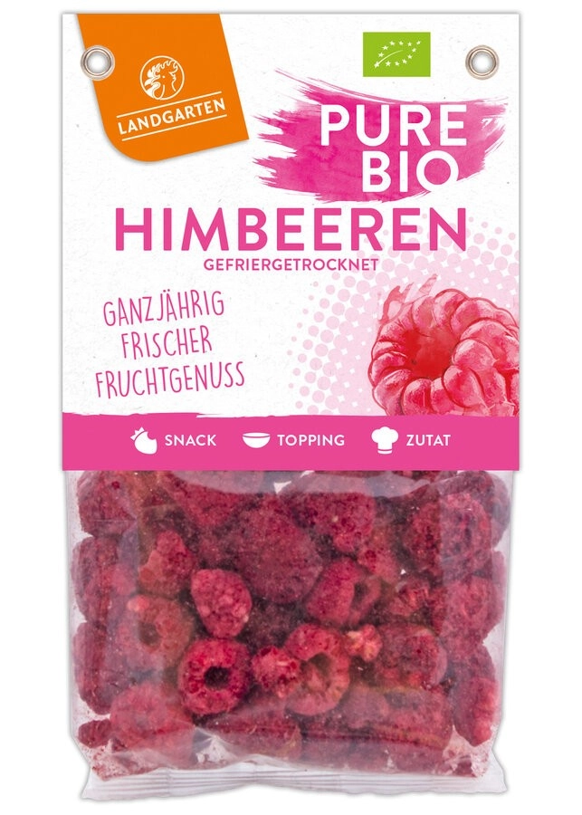 Landgarten Himbeeren, gefriergetrocknet, 20 gr Pac