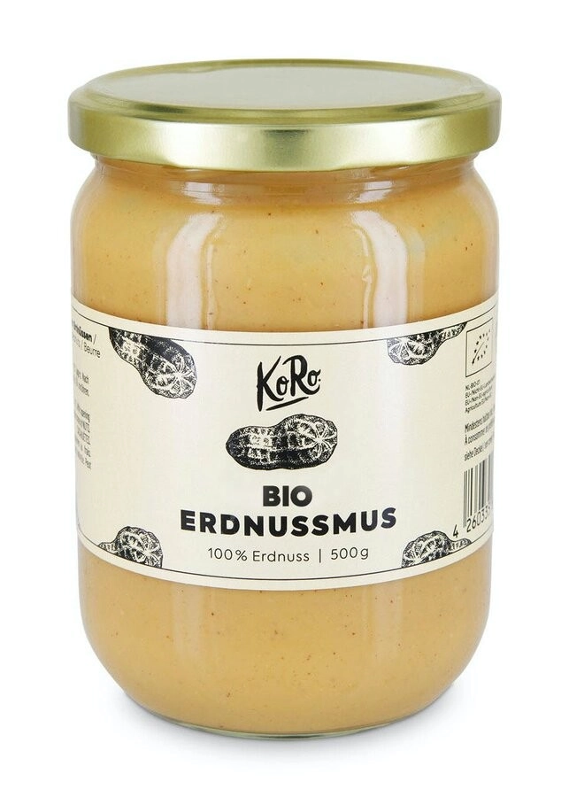 KoRo Handels GmbH Erdnussmus, 500 g Glas
