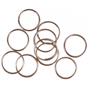 Infinity Hearts Schlüsselanhänger Silberfarben 10mm - 10 Stück