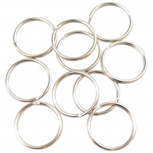 Infinity Hearts Schlüsselanhänger Silber 22mm - 10 Stück.