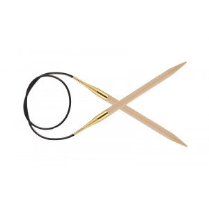 KnitPro Basix Birch Rundstricknadeln Birke 60cm 15.00mm / 23.6in US19