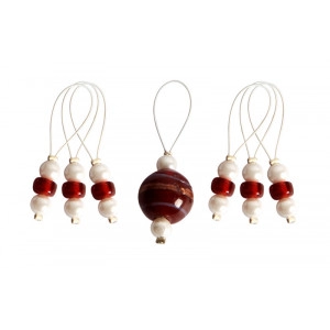 KnitPro Zooni Markierungsringe Amaryllis - 7 Stück