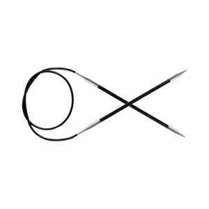 KnitPro Karbonz Rundstricknadeln Kohlefaser 40cm 5.00mm / 15.7in US8