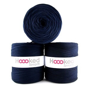 Hoooked Zpagetti T-Shirt Garn Unicolor 16 Dunkler Blauton 1 Stk