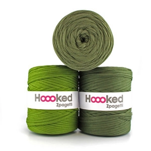 Hoooked Zpagetti T-Shirt Garn Unicolor 50 Olivton 1 Stk