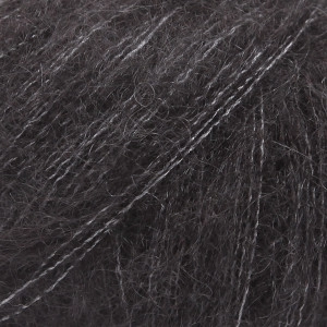 Drops Kid-Silk Garn Unicolor 02 Schwarz