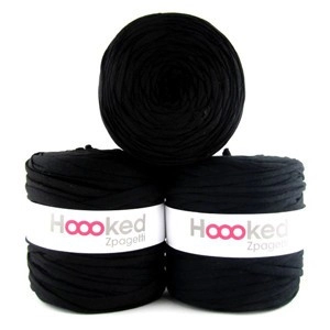 Hoooked Zpagetti T-Shirt Garn Unicolor 1 Schwarzton 1 Stk