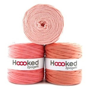 Hoooked Zpagetti T-Shirt Garn Unicolor 23 Pfirsichton 1 Stk