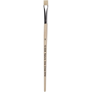 Nature Line Pinsel, L 18,5 cm, B 10 mm, Flach, 12 Stk/ 1 Pck