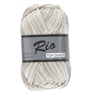 Lammy Rio Garn Print 621 Weiß/Grau/Beige 50 Gramm