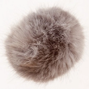 Rico Pompon Quaste Acryl Silbergrau 10 cm