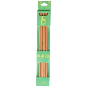 Pony Strumpfstricknadel Bambus 20cm 4,50mm 7.9in US 7