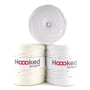 Hoooked Zpagetti T-Shirt Garn Unicolor 02 Weißton 1 Stk