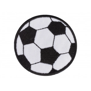 Aufbügeletikett Fußball 4,5 cm - 1 Stk