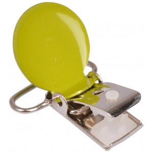 Hosenträgerclips rund Zitrone
