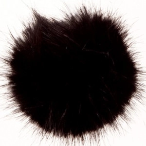Rico Pompon Quaste Acryl Schwarz 10 cm