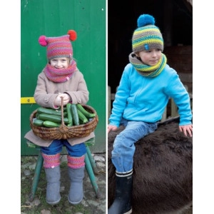 Rico Creative Glühwürmchen Strickmütze, Kutte und Beinwärmer für Kinde