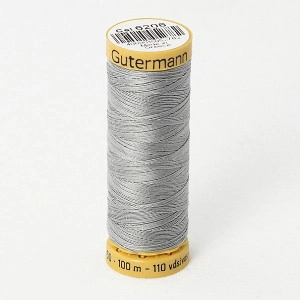 Gütermann Nähgarn Baumwolle 6206 Grau 100m
