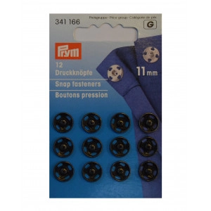 Prym Druckknöpfe Schwarz 11mm 12 Stk